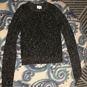 WILFRED Arizia Medium Crew Neck Black & White Sweater Yarn made in Italy